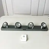 Battery Operated Under Cabinet LED Swivel Track Light and Remote