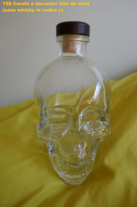 Carafe à décanter tête de mort