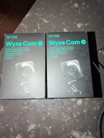 Wyze Cam v4 - 2 New In Box, View more