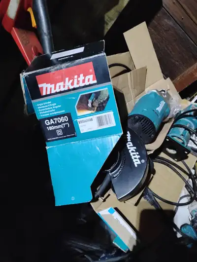 Never used makita 7 inch Grinder Ga7060 Brand new with box.call Chris 2896907734