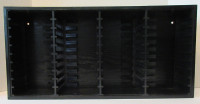 40 CASSETTE TAPE HOLDER ~ Vintage Black Wood Rack (2 Available)