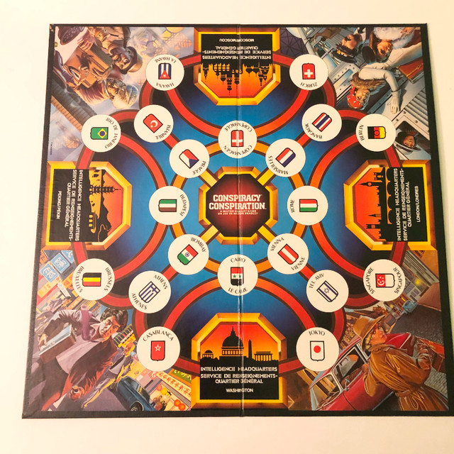 Vintage 1983 Conspiracy Board Game Milton Bradley Fr and Eng in Arts & Collectibles in City of Toronto - Image 4