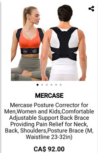 Mercase Posture Corrector For Men And Women, Back Brace For