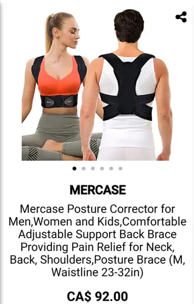 Mercase posture corrector, View more