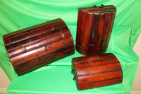 3 Bamboo Style Baskets
