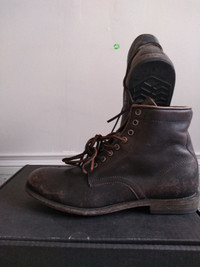 Frye Tyler leather laced boots