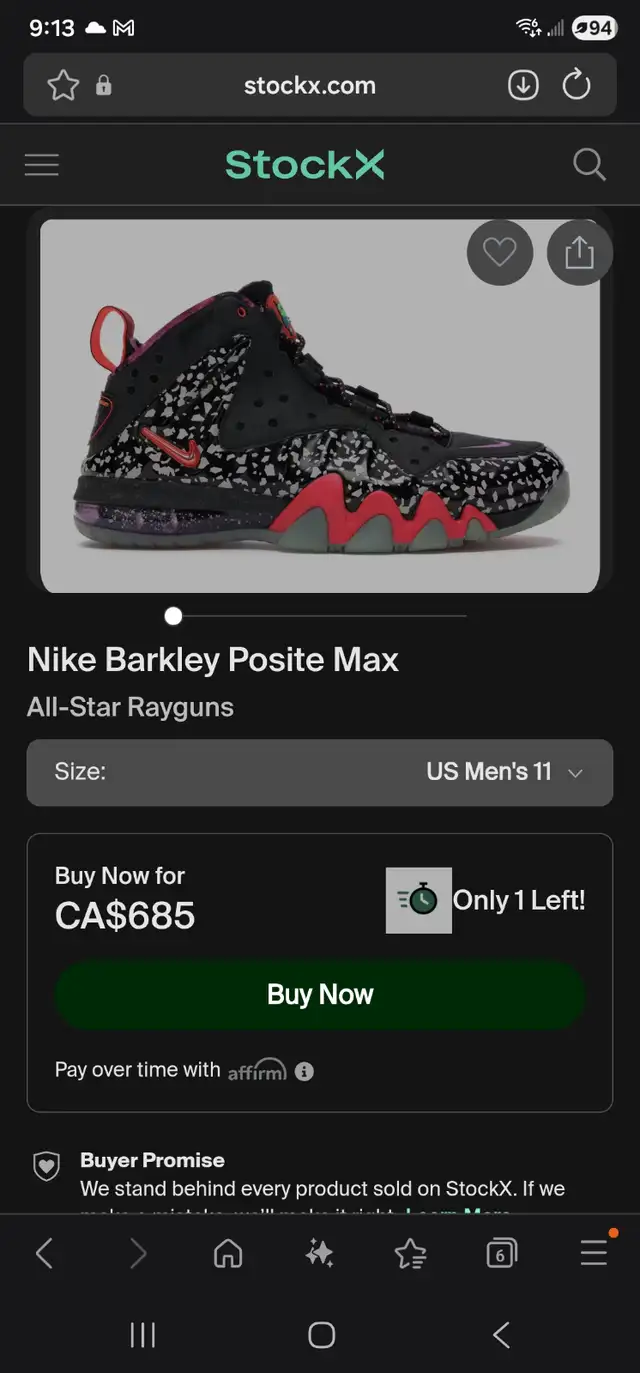 Nike barkley posite bnib shoes in Men's Shoes in Oshawa / Durham Region - Image 2