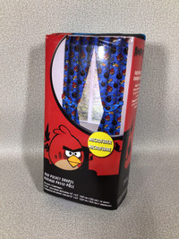 NEW - Angry Birds blue curtains - aa24