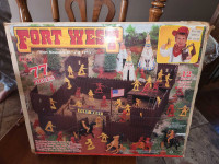 Vintage original Fort West playset with box 