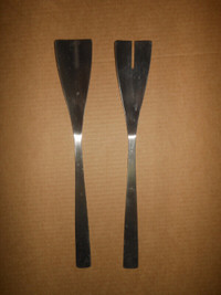 Modern Stainless Steel Salad Servers