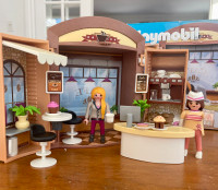Playmobil, coffee shop, coffret du café