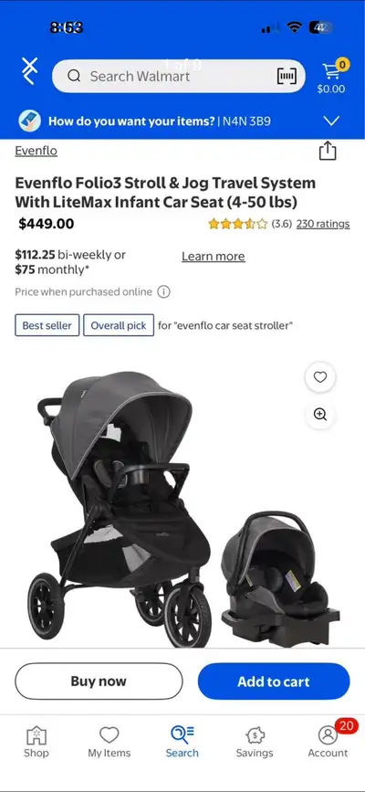 Evenflo Stroller, View more