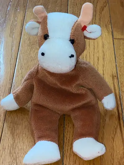 Ty Beanie Baby Babies Bessie the Cow Plush , View more