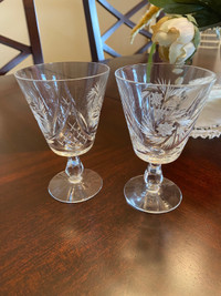Pinwheel Crystal Glasses - set of 2