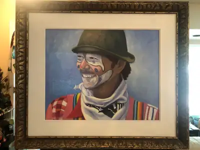 Original oil painting on canvas, “Star of the Show”, 16x20 framed to 23.5 x 28.5, by local artist (s...