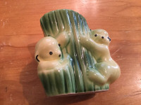 Vintage BEAR PLANTER ** BABY CUBS ** McMaster Pottery