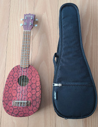 Kala pineapple soprano ukulele + soft case