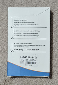 M.2 SATA SSD 5Gbps Enclosure USB 3.0