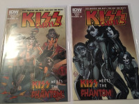 KISS IDW comics, Meets the Phantom part 1-2, variant "B" covers