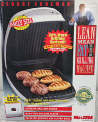 George foreman fat reducing grilling machine
