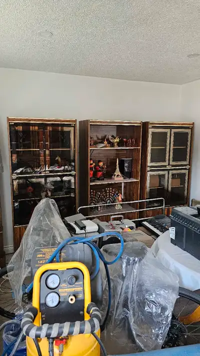 I am selling a set of three wall cabinets. These cabinets are in used condition. They are perfect fo...
