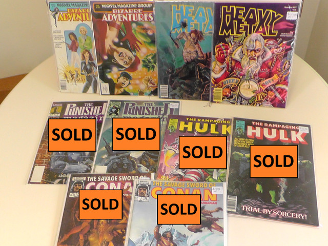 Magazines/Comics - Heavy Metal, Punisher, Bizarre Adventures in Comics & Graphic Novels in Hamilton