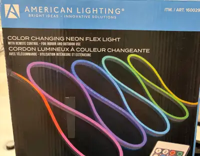American Lighting Color-Changing Neon Flex Lights – 2 Sets , View more