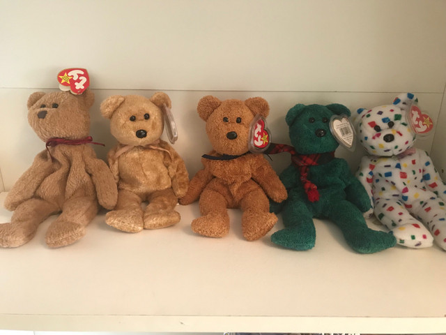 TY Beanie Babies Bears with hanging tag attached in Toys & Games in City of Toronto - Image 2