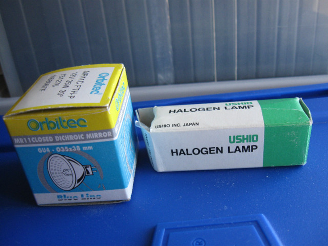 New Halogen Lamp + New Closed Dichroic Mirror Lamp - $5 lot in General Electronics in City of Halifax