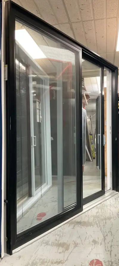 1474PP Porte patio LOFT Aluminium 9 Noire 107×95 1/2 ouv. Droite, View more