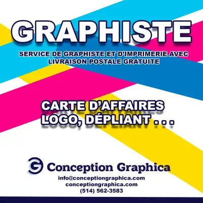 Graphiste – Logo, Cartes d’affaires, Site web, Imprimerie, View more