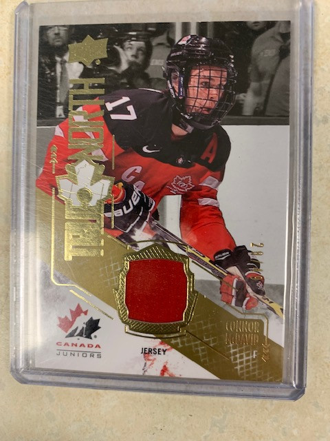 2015 UPPER DECK TEAM CANADA JUNIORS TRUE NORTH GOLD /49 JERSEY in Arts & Collectibles in Kingston