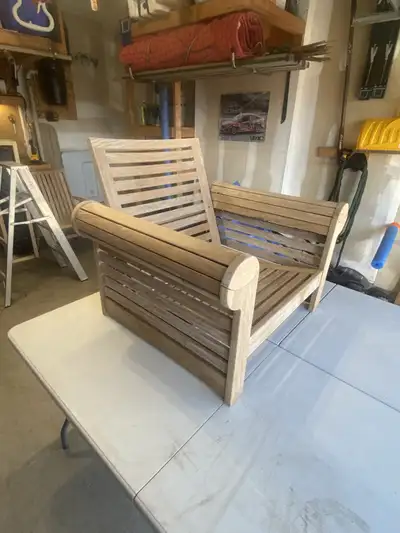 Jensen Leisure Teak/Ipe Set – 5 Chairs + 48" Round Coffee, View more