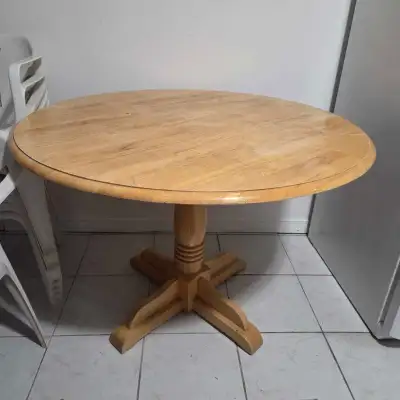 Round Wooden Pedestal Dining Table, View more