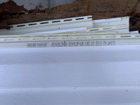 Free white vinyl siding. 