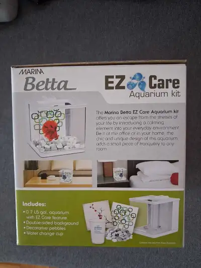 I am selling a new Marina Betta EZ-Care aquarium kit, perfect for beginners. This aquarium kit offer...