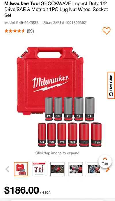 Milwaukee Tool SHOCKWAVE Impact Duty 1/2 , View more
