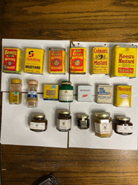 tins, bottles and boxes of Mustard collection