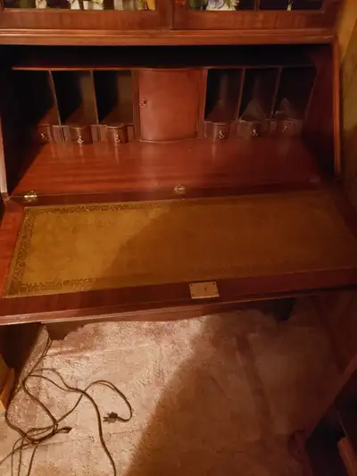 Vintage mahogany secretary desk with hutch.  Make an offer!, View more