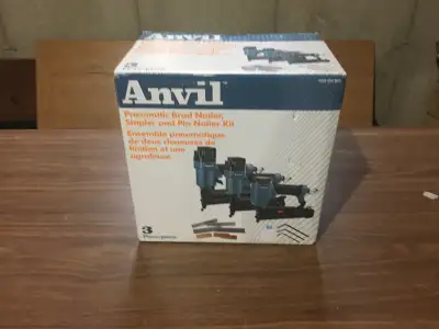Anvil Pneumatic Brad Nailer Stapler and Pin Nailer Kit, View more