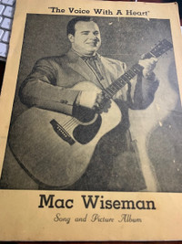 MAC WISEMAN The VOICE with a HEART SONG & PICTURE ALBUM MAGAZINE