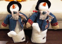 Need Christmas Pals? 2 Cute 30" Tall Plush Snowman