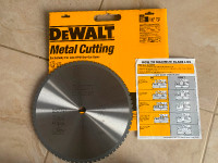 DEWALT 14 inch 72 tooth carbide dry cut metal cutting blade