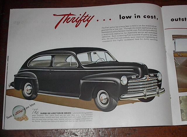 1948 Original Ford Car Sales Brochure in Arts & Collectibles in Annapolis Valley - Image 4
