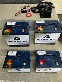 Allied 12V 80Ah LiFePO4 (lithium) batteries