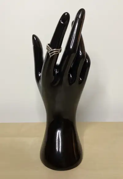 Sterling Silver Geometric Ring Size 5.75, View more