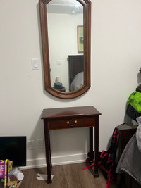Mirror with vanity 