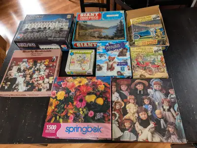 I have an assortment of jigsaw puzzles for sale in Southwest Edmonton — near Southgate Mall. I am as...