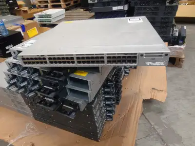 Cisco WS-C3850-48F-S 48-Port Gigabit PoE+ SwitchNo power cord, View more