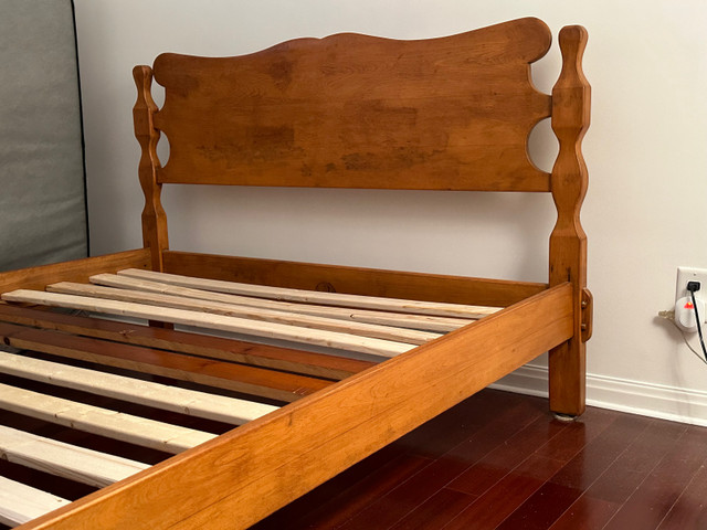 Solid Maple Bed by Imperial Loyalist. Full/Double in Beds & Mattresses in City of Toronto - Image 2
